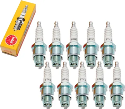 Produktbild von Zündkerzen Set NGK 10x B7HS Zündkerze, 12,7mm Kurzgewinde Ø 14,0mm Hex 20,8mm, Elektrodenabstand 0,75mm, Wärmewert 7, 2792 / 5110