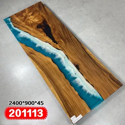 Produktbild von Moderne Tische Esstisch Design Tisch Harz Meer Fluss Möbel 240x90 Epoxid Ozean