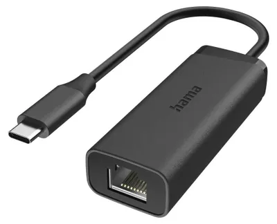 Immagine prodotto di Hama 00200360 scheda di interfaccia e adattatore RJ-45 USB-C
