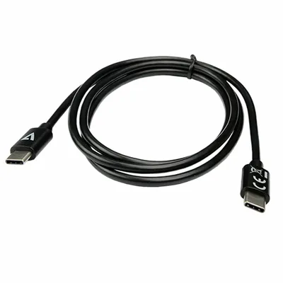 Produktbild von V7 V7USB2C-1M, 1 m, USB C, USB C, USB 2.0, 0,48 Gbit/s, Schwarz