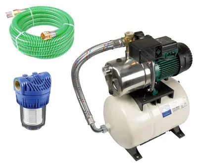 Produktbild von DAB Aquajet-Inox 82/20 M mit Ansaugschlauch 7 Meter und Vorfilter