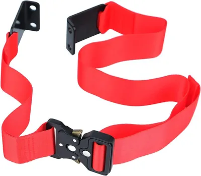 Productafbeelding van Gokart Gordel - Veiligheidsgordel - Rijden veiliger maken - Snelsluiting gesp - 13.7 cm - Rood