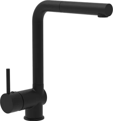 Produktbild von VAF Armatur Einhebelmischer mit Brausekopf 8890 - Schwarz Matt, Hochdruck