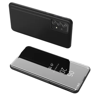 Produktbild von Transparente Klapphlle fr Samsung Galaxy A73, schwarz