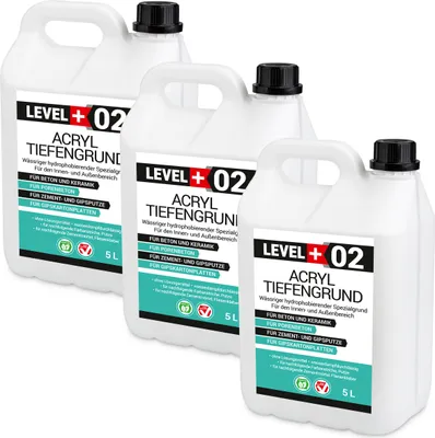 Produktbild von Acryl Tiefengrund 15L Grundierung Unter Farben und Tapeten Frostbeständig RM02