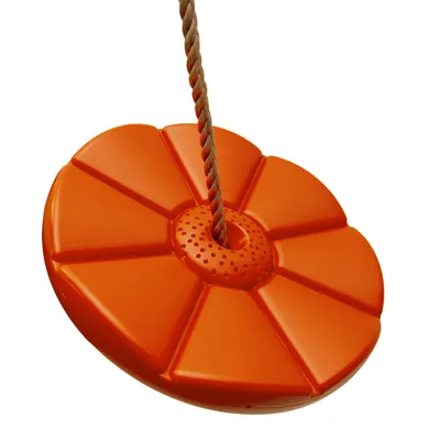 Produktbild von 4iQ Kinder Schaukel Blume mit Seil ORANGE– Outdoor Spielspaß 27,5 cm bis 70 kg