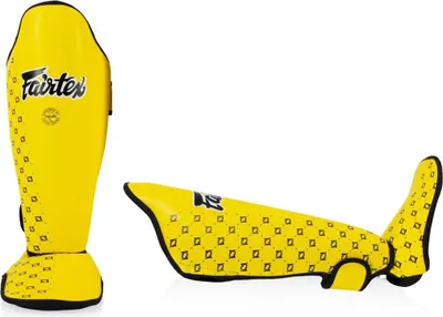 Obrázek produktu pro Chránič holení a nártu Fairtex SP5 Super Comfort, žlutý velikost M