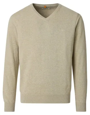 Redmond Pullover mit V-Ausschnitt in beige