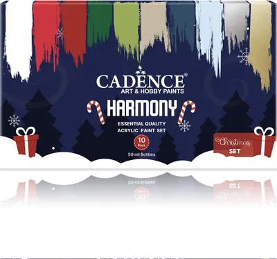 Obrázek produktu pro Cadence sada akrylových barev Harmony 10x59 ml Vánoční barvy malování