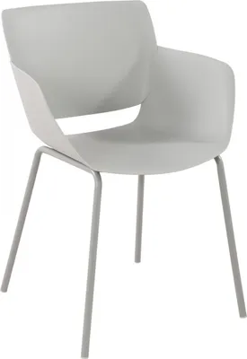 Immagine prodotto di Versatile sedia da giardino e bistrot - sedia per interni/esterni - resistente alle intemperie e durevole | Colore: grigio chiaro
