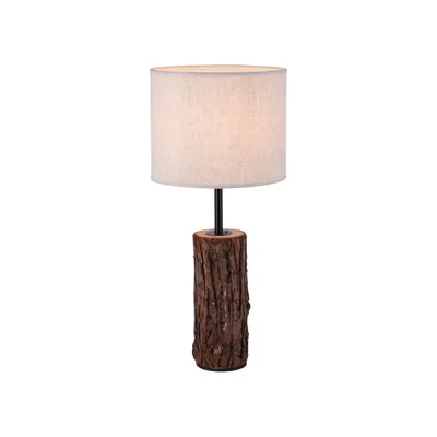 Produktbild von Tischleuchte, Holzdekor, Stoff, H 165 cm