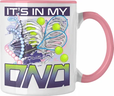 Produktbild von Trendation - Tennis Tasse Geschenk für Tennis-Spieler Trainer Coach Geschenkidee Spruch (Rosa)
