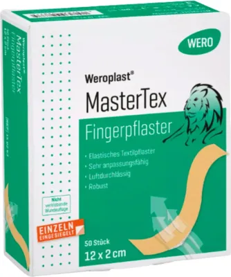Produktbild von Fingerpflaster Weroplast® MasterTex 12x2cm REF150263 (50 Stk)