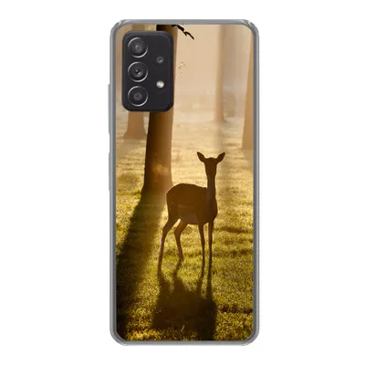 Produktbild von MuchoWow® Handyhülle Schutzhülle Hülle für Samsung Galaxy A53 5G Hirsche - Sonne - Bäume Silikon Softcase Handy Hülle - Schutzabdeckung