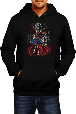 Immagine prodotto di Felpa con cappuccio da uomo Dragon Anime Manga Ball Z Goku 12, Man M , Noir