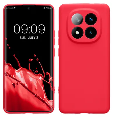 Produktbild von kwmobile Handyhülle für Xiaomi Redmi Note 14 Pro+ 5G / Redmi Note 14 Pro Plus 5G Hülle - weiches Handy Silikon Case - Schutzhülle Cover - Neon Pink