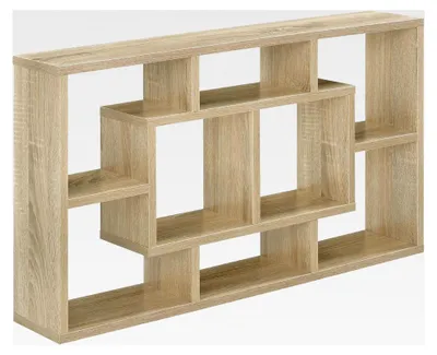 Produktbild von Wandregal in Eichen-Optik 85 x 47,5 x 16 cm Bücherregal Hängeregal Büro