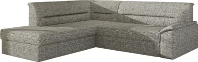 Produktbild von Ecksofa mit Schlaffunktion und Bettkasten, Sofa Eckcouch L-Form Schlafsofa Sofagarnitur  Wohnlandschaft mit Bettfunktion Polstergarnitur Couch für Wohnzimmer - Ecksofa FLORIANO L17 Links, Hellbeige (Berlin 01)
