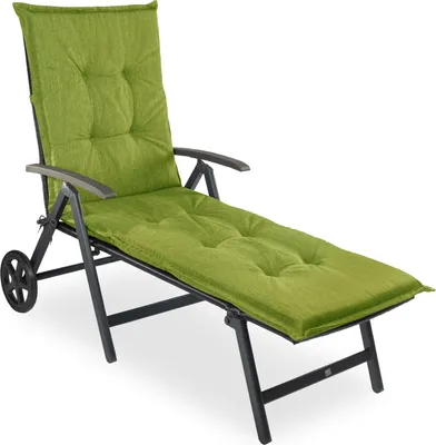 Produktbild von sunnypillow 1 Stück Liegenauflage 190 x 60  Auflage Polster für Gartenmöbel extra dick 9cm  Polsterauflagen für Gartenliege Sonnenliege Liegestuhl Kissen  Grün