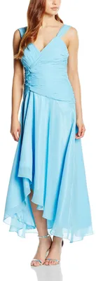 Produktbild von Astrapahl Damen Cocktail Kleid mit schönen Raffungen, Knielang, Einfarbig, Gr. 4