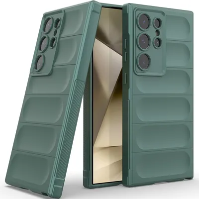 Obrázek produktu pro Pouzdro pro Samsung Galaxy S25 Ultra Měkké TPU Silikonové Nárazuvzdorné Ochranné Pouzdro zelené