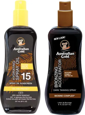Produktbild von Australian Gold Oil SPF15 + Dunkler Bräunungsbeschleuniger