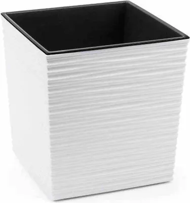 Image de SIENA GARDEN Jardinière Biron ws 25cm plastique, 25x25x26 cm