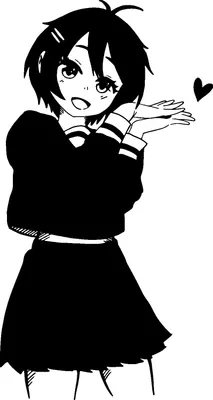Produktbild von Wandtattoo: Mangagirl – Manga-Mädchen - anime girl, manga