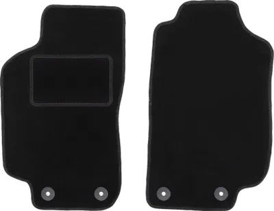Immagine prodotto di Wielganizator tappetini auto velours anteriori adatto per Saab 9-5 I Y3SE (1997-2005, berlina, station wagon) neri, set 2 pz, con fissaggi