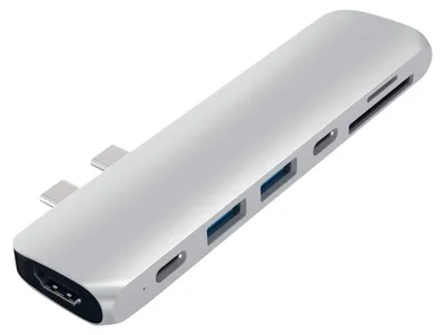 Produktbild von Satechi USB-C Hub (7 in 2), Silber