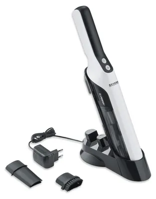 Produktbild von Severin Akku Handstaubsauger HV 7140, kabellos, bis 30 Min Laufzeit, leise, Tierhaar-Staubsauger mit Möbelaufsatz, weiß/schwarz matt