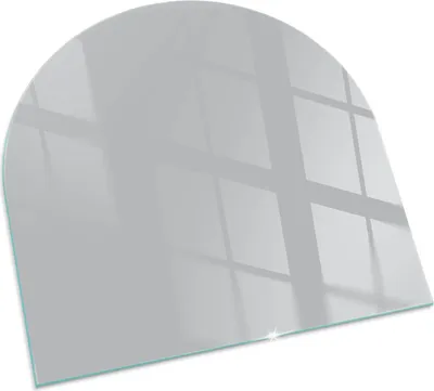 Imagen del producto de Color: Gris claro. Placa de vidrio para: estufa de leña. Placa de vidrio para chimenea. Cristal protector. Placa de protección contra chispas. Placa de vidrio resistente al fuego. Placa de protección contra el calor. Protección para el suelo de vidrio. Dimensiones: 100x100 cm