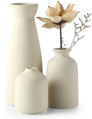 Produktbild von Keramische Vazenset für Pampasgras und getrocknete Blumen Deko
