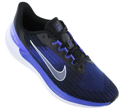 Produktbild von Nike Air Winflo 9 - Herren Laufschuhe Schwarz-Blau DD6203-004 , EU 42.5 US 9
