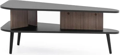Produktbild von BETTSO Moderne Couchtisch ELIO Schwarz Graphit + Braun