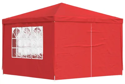 Immagine prodotto di Tenda da festa vidaXL 300 x 300 x 255 cm, rossa, in PE e acciaio