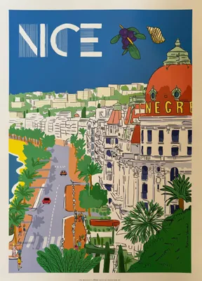 Image de NICE - Marina Vandel - 50x70cm Affiche Poster