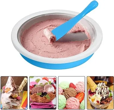 Produktbild von Thai-Eismaschinen-Set: Eismaschine, Spatel, Schaberplatte