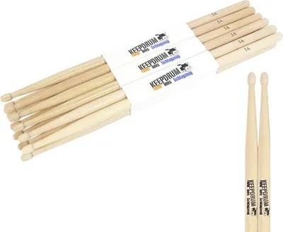 Produktbild von keepdrum 5A Hickory Schlagzeugstöcke Wood 6 Paar