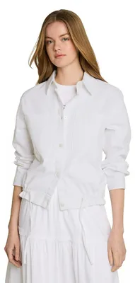 Immagine prodotto di TOM TAILOR Denim, giacca di jeans modello 1046683, colore 10101-White Denim, taglia L, donna