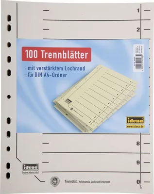 Image de 100 Intercalaires Idena / DIN A4 / Couleur : Chamois