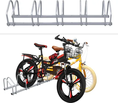 Image de Aopunly Supports pour vélos arrière Supports multiples 5 vélos Argent en différentes tailles