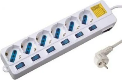 Zdjęcie produktu dla Ewent EW3932, 6 x gniazdo sieciowe, Typu F, 2500 W, Biały, 1,5 m