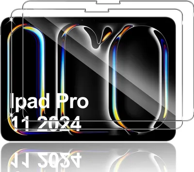 Immagine prodotto di pellicola protettiva in vetro 2X per Apple iPad Pro 2024 display da 11″ pollici Pellicola blindata 9H