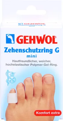 Image de GEHWOL gel polymère bague de protection des orteils G mini, 2 pansements