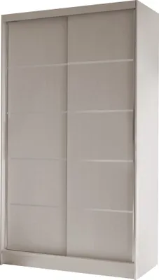 Produktbild von MIRJAN24 Schiebetürenschrank Diego IV, Kleiderschrank, Stilvoll Schlafzimmer Garderobenschrank (Farbe: Cashmere)