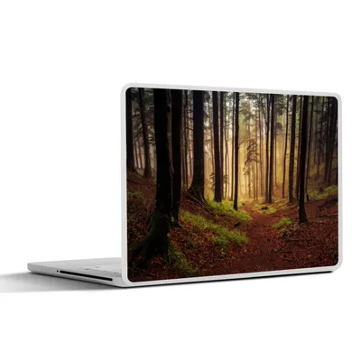 Produktbild von MuchoWow® Laptop Aufkleber Sticker Cover Bäume - Natur - Wald 36.5x27.5 cm - Laptop-Sticker