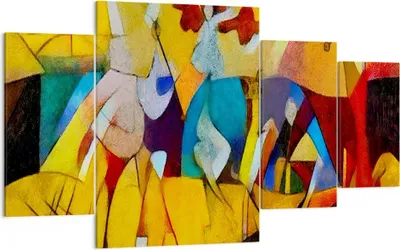 Produktbild von Bild auf Leinwand - Leinwandbild - Abstraktion modern - 160x90cm - Wand Bild - Wanddeko - Leinwanddruck - Bilder - Kunstdruck - Wanddekoration - Leinwand bilder - Wandkunst - DL160x90-3455