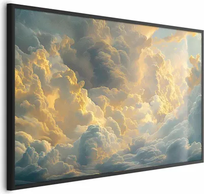 Produktbild von Posterpapier Poster - Last Breath of the Day: Clouds Illuminated by Evening Glow 42x29.7 cm Muster b-H-10032-ao-a