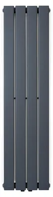 Obrázek produktu pro Blumfeldt Koupelnový radiátor, plochý designový radiátor, ekonomický vertikální plochý radiátor, nástěnné trubkové ohřívače, 380 W vertikální radiátor s termostatem, nástěnný radiátor do koupelen a obýváků